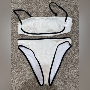 White cupshe bathing suit
